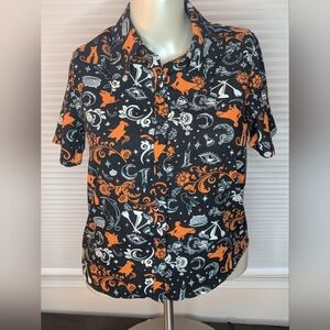 Her Universe Hocus Pocus Disney Button Down Blouse